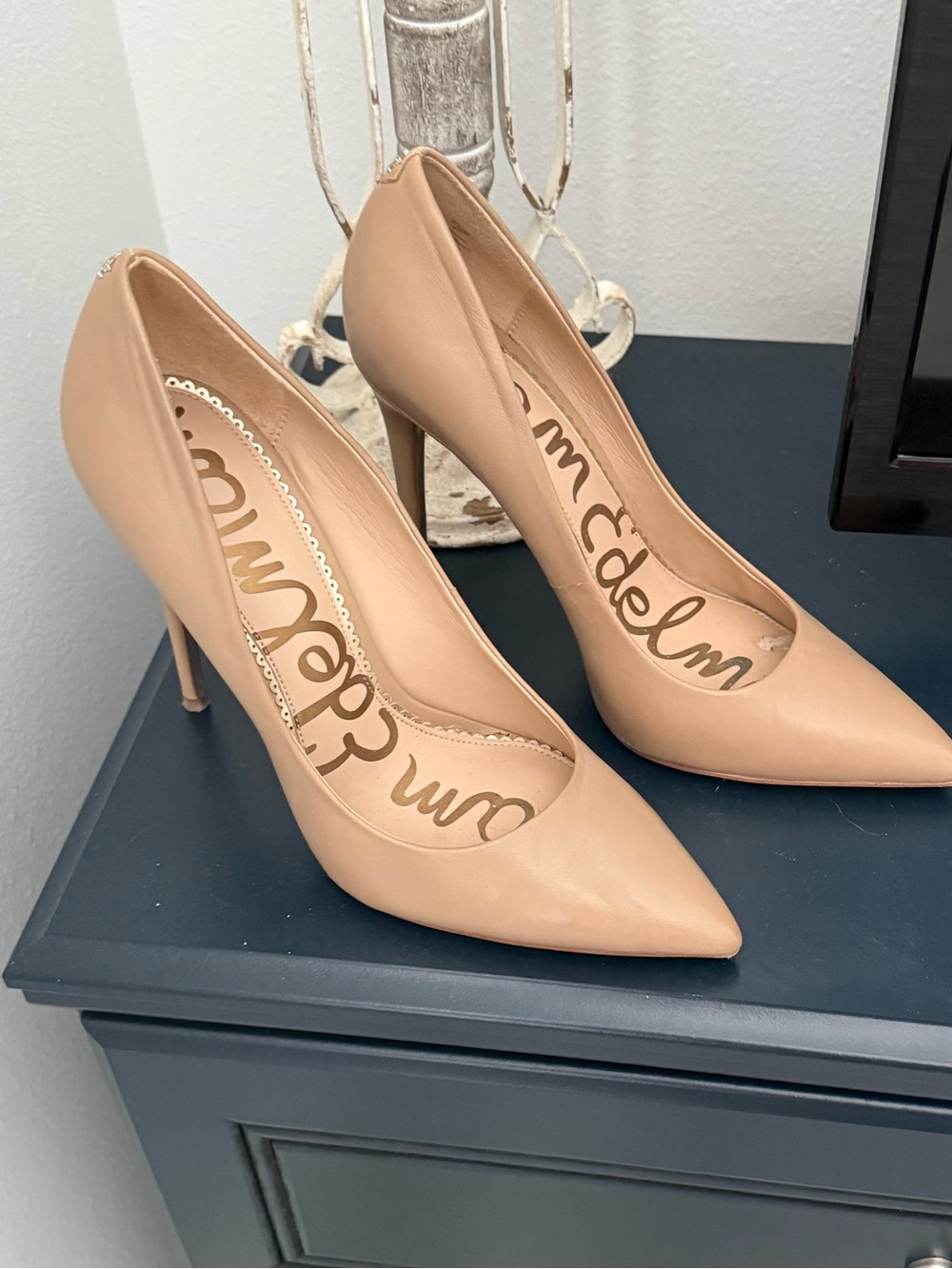 Sam Edelman Elegant Tan Leather Heels